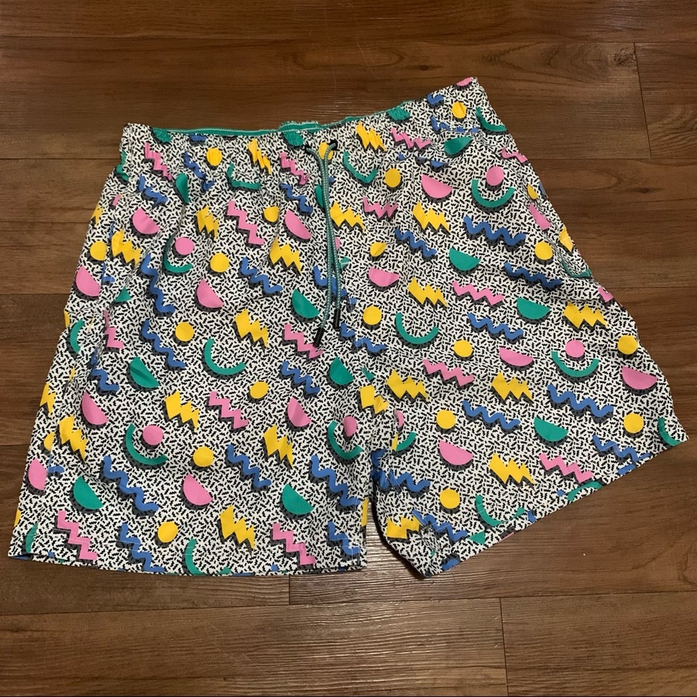 Broken Threads 90’s Pattern Swimming Trunks “Multicolor”